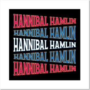 NATIONAL TEXT ART HANNIBAL HAMLIN Posters and Art